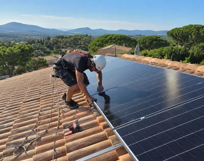 Installateur panneaux solaires Saint-Geniès-de-Comolas — pose photovoltaïque sur toiture