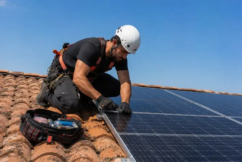 Maintenance et monitoring de panneaux solaires à Saint-Geniès-de-Comolas